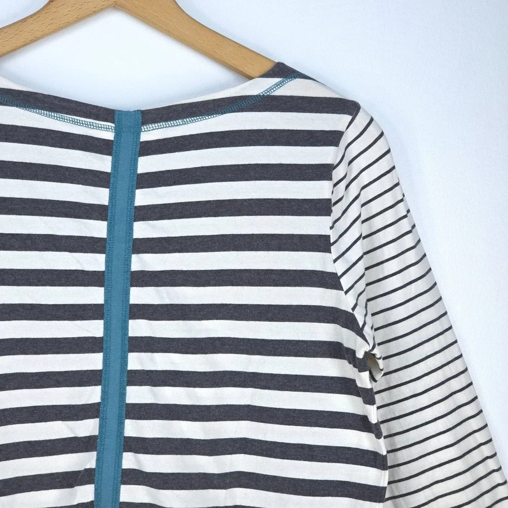 Matilda Jane Just Imagine Marcelle Boat Neck Womens Medium Striped Nautical Cozy